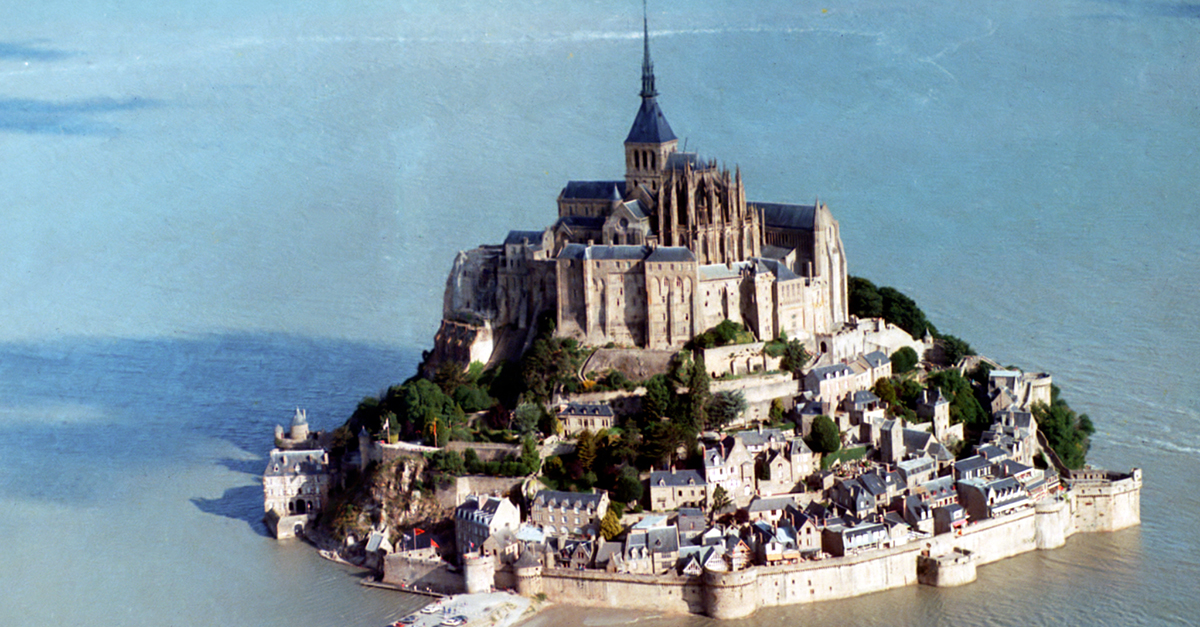 Le Mont Saint Michel vu du ciel