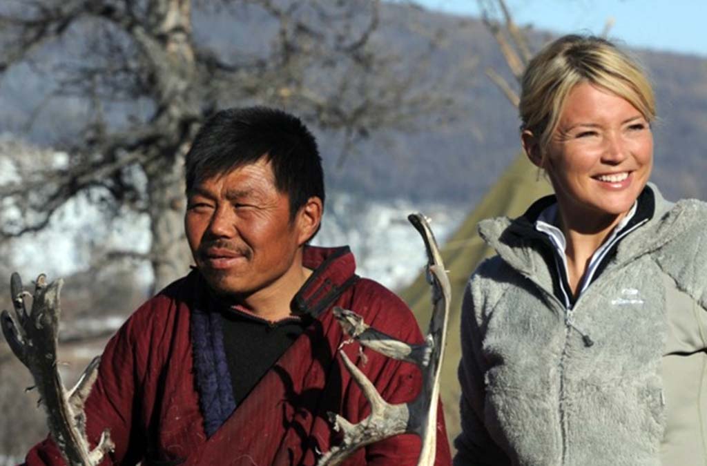 Rendez vous en terre inconnue avec Virginie Efira chez les Tsaatans eleveurs de rennes en Mongolie